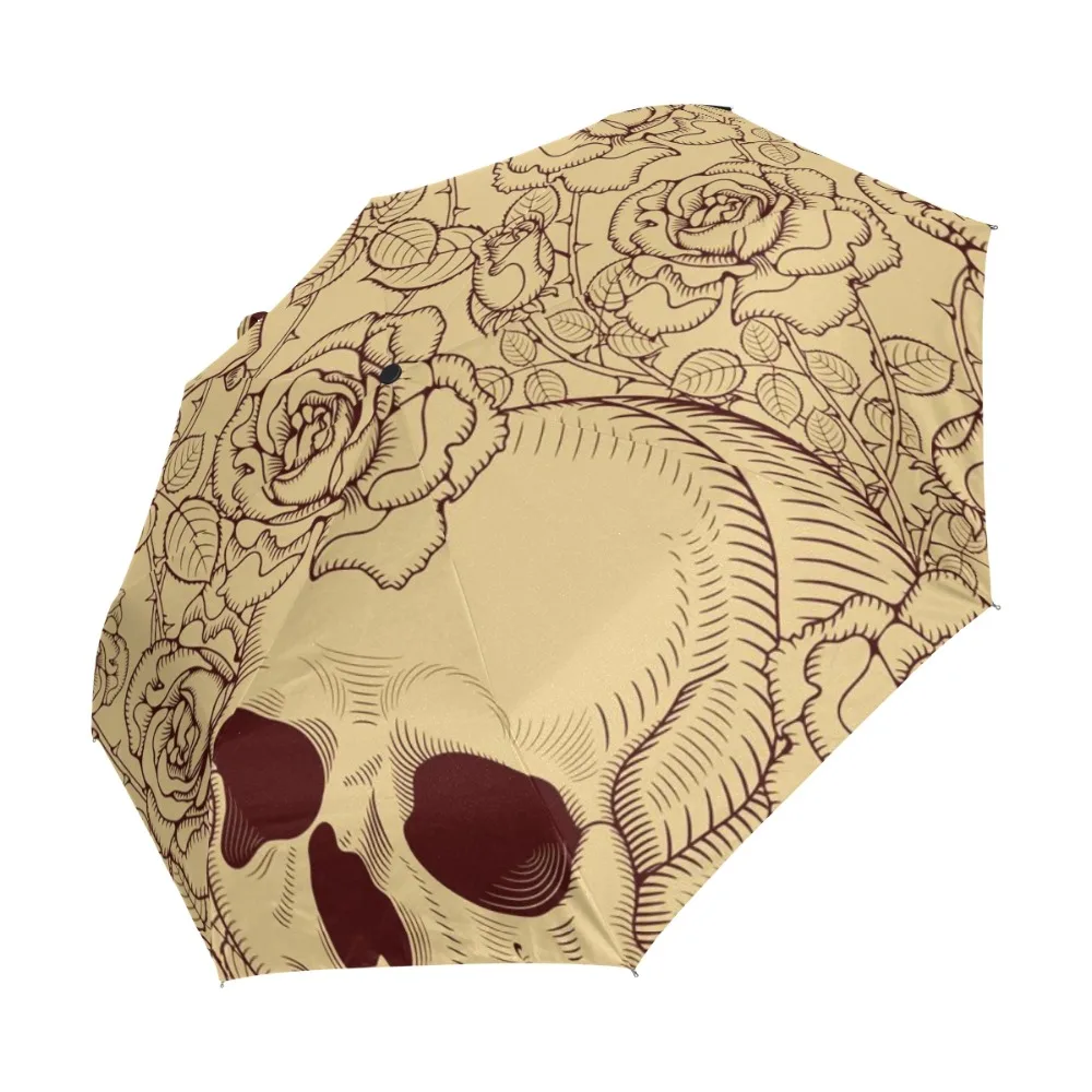 Полностью автоматический зонт с защитой от ветра Модный стильный цветами