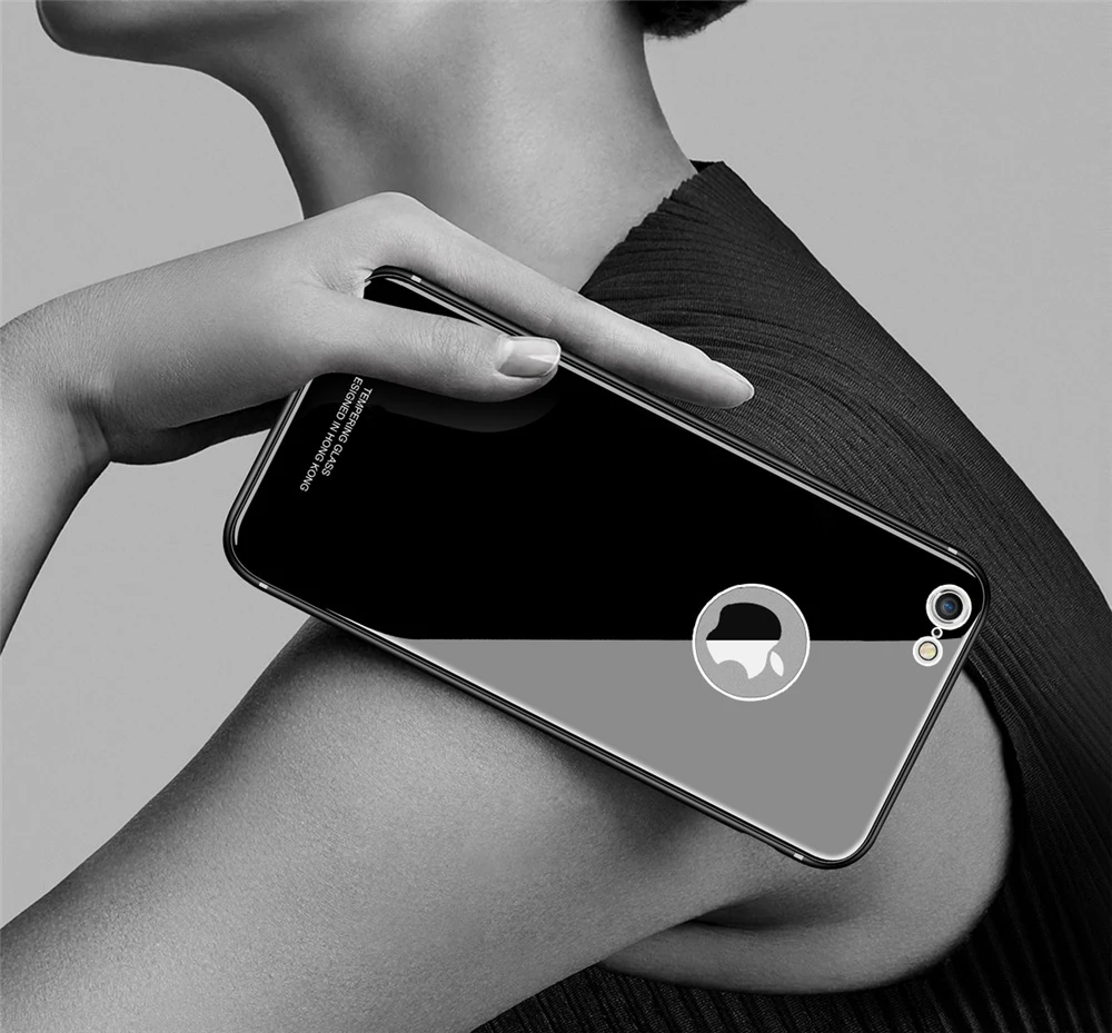 Олаф закаленное Стекло чехол для iphone X 8 6 S плюс роскошный защитный 7 5S крышка