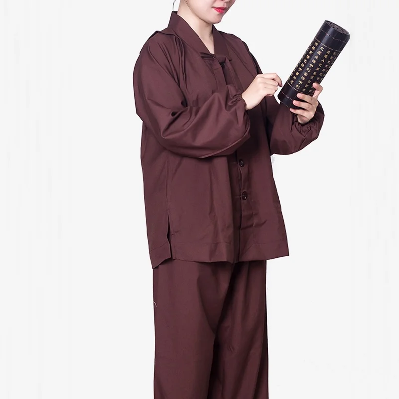 Женская униформа одеяния буддийских монахов shaolin буддистская одежда женская