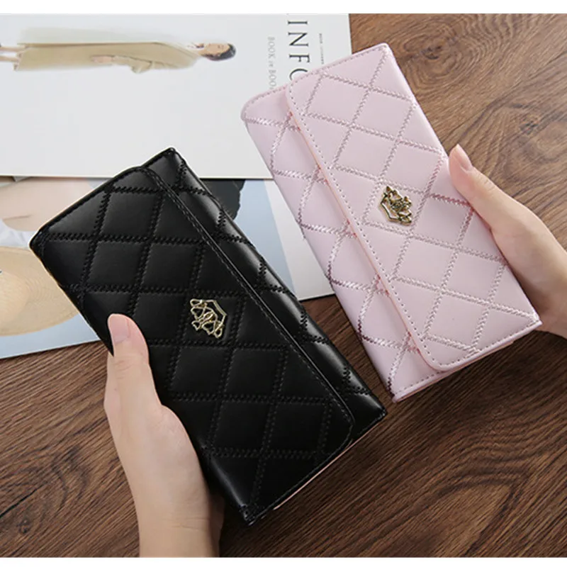 Fashion Wallet Women Leather Wallets Female Hasp Zipper Design Coin Purse ID Card Holder Unisex Slim | Багаж и сумки