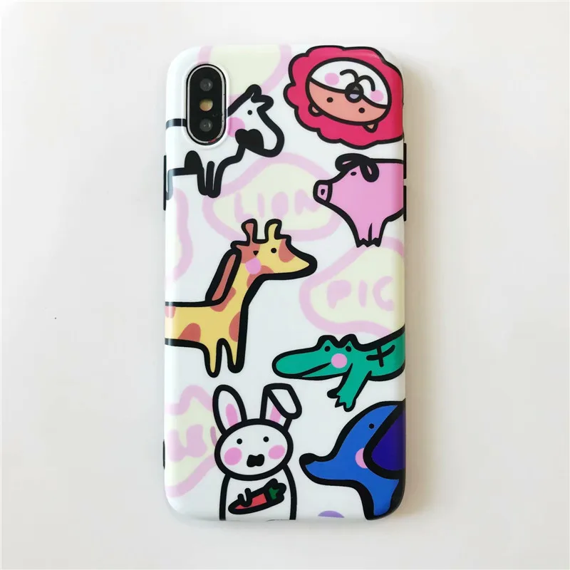 Funny Cartoon Tom Jerry Case Voor iPhone X XS XR Max 8 7 6 6s Plus Ultra Thin Slim Fit Soft TPU Cover Cases Coque |