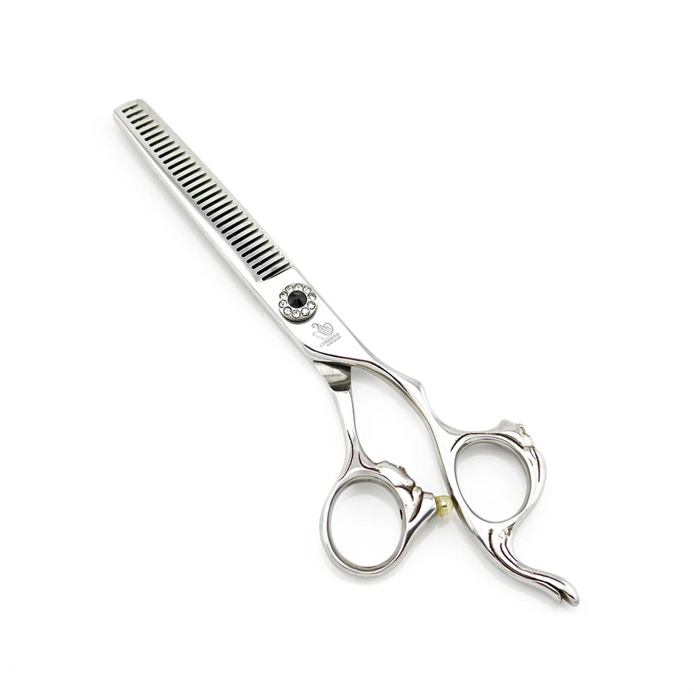 Набор ножниц для волос Парикмахерские ножницы 6 дюймов ручка резьбы богини черно