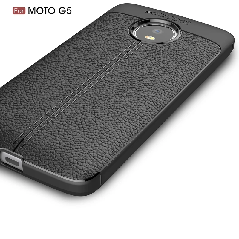Mibioj Litchi Pattern Retro ShockProof Soft Silicon TPU Cover Case For Motorola Moto G5 Phone Shell Shkin Capa Funda |