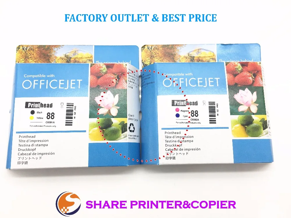 

2 PS X High copy C9381A C9382A New Printhead print head for hp 88 L7380 K550 K5300 K5400 K8600 L7000 L7400 L7480 L7580 L7590