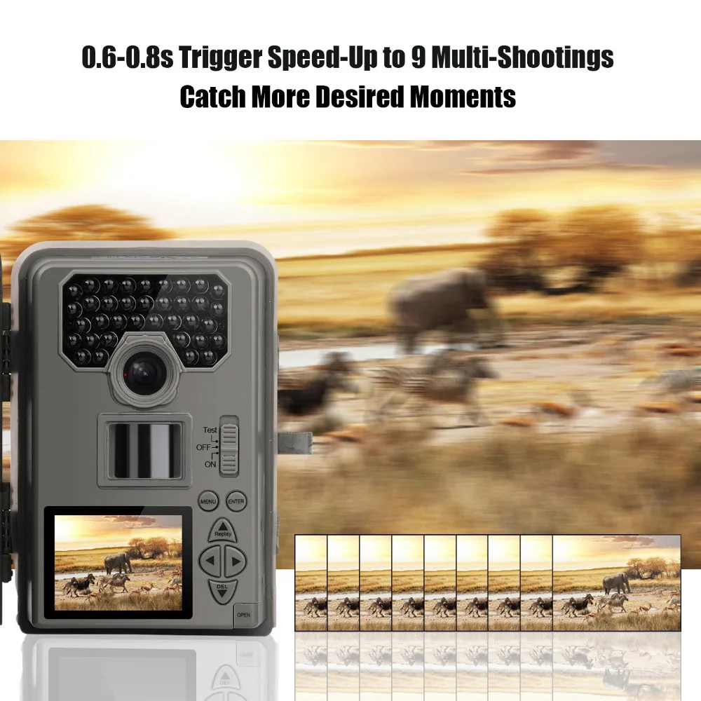 Bestguarder 12mp камера для дикой природы HD 1080P ИК охоты с gps Беспроводная 75ft ЖК ночной