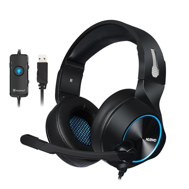 ABGN Hot-NUBWO N11 PC Gamer игровая гарнитура Casque 7 1 канальный звук проводные USB наушники с