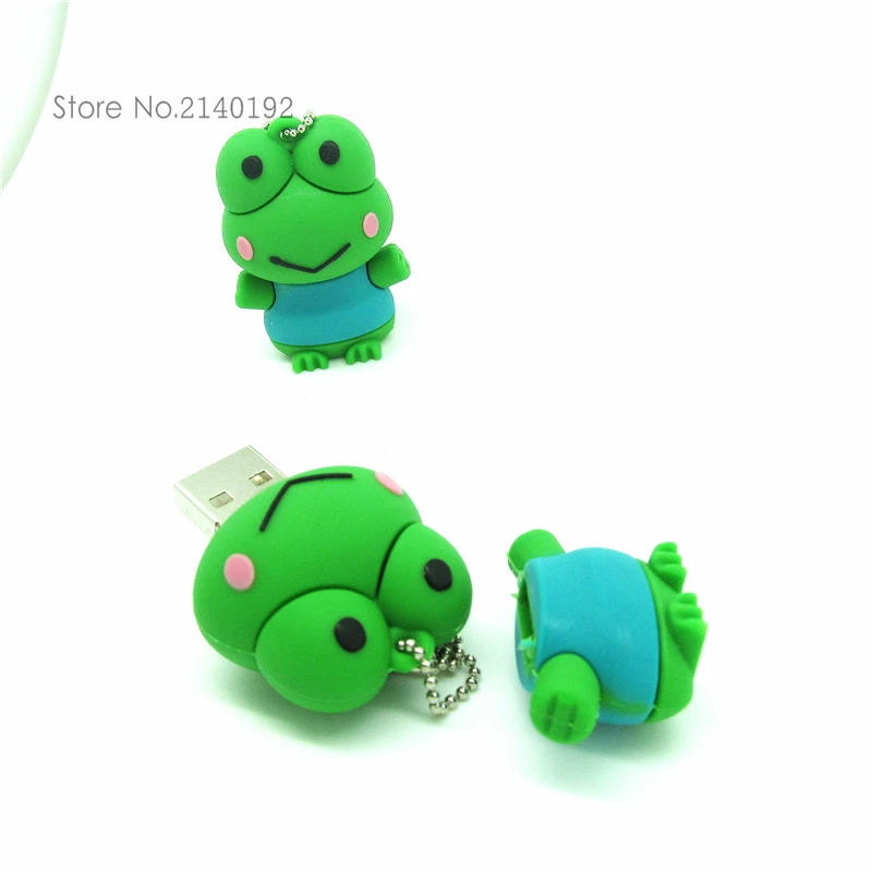 Силиконовый USB флеш накопитель в виде лягушки 4 ГБ 8 16 32 2 0|storage device|u disk32gb usb |