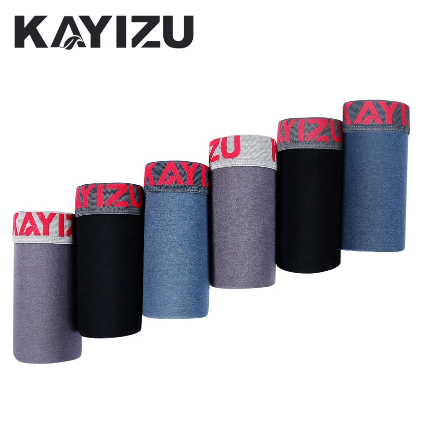 KAYIZU Мужское нижнее белье 6 шт./лот сексуальный мужской мешочек для трусиков