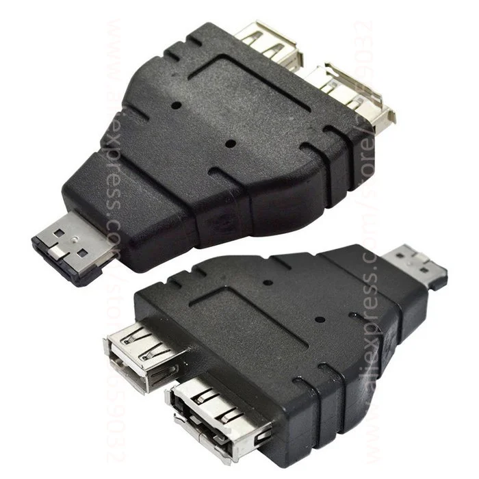 ESATA в eSATA + USB комбо-разветвитель конвертер адаптер разъем жесткий диск кабель