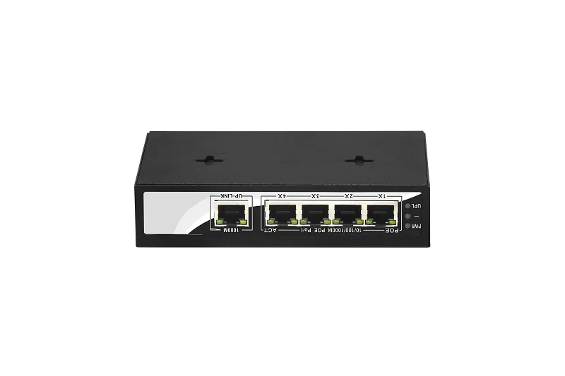 Коммутатор 10/100/1000M с 5 портами из которых 1 4 порта поддерживают POE IEEE 802.3af
