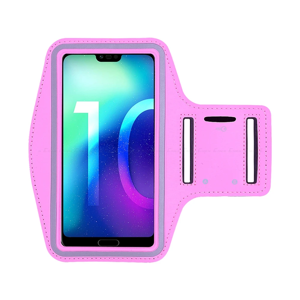 Спортивный чехол для телефона для бега и велоспорта, сумка для HuaWei Honor 10i 20i 20S View 20 10 9 9N 8 Lite Pro P Smart Z Plus, чехол на руку - Цвет: Розовый