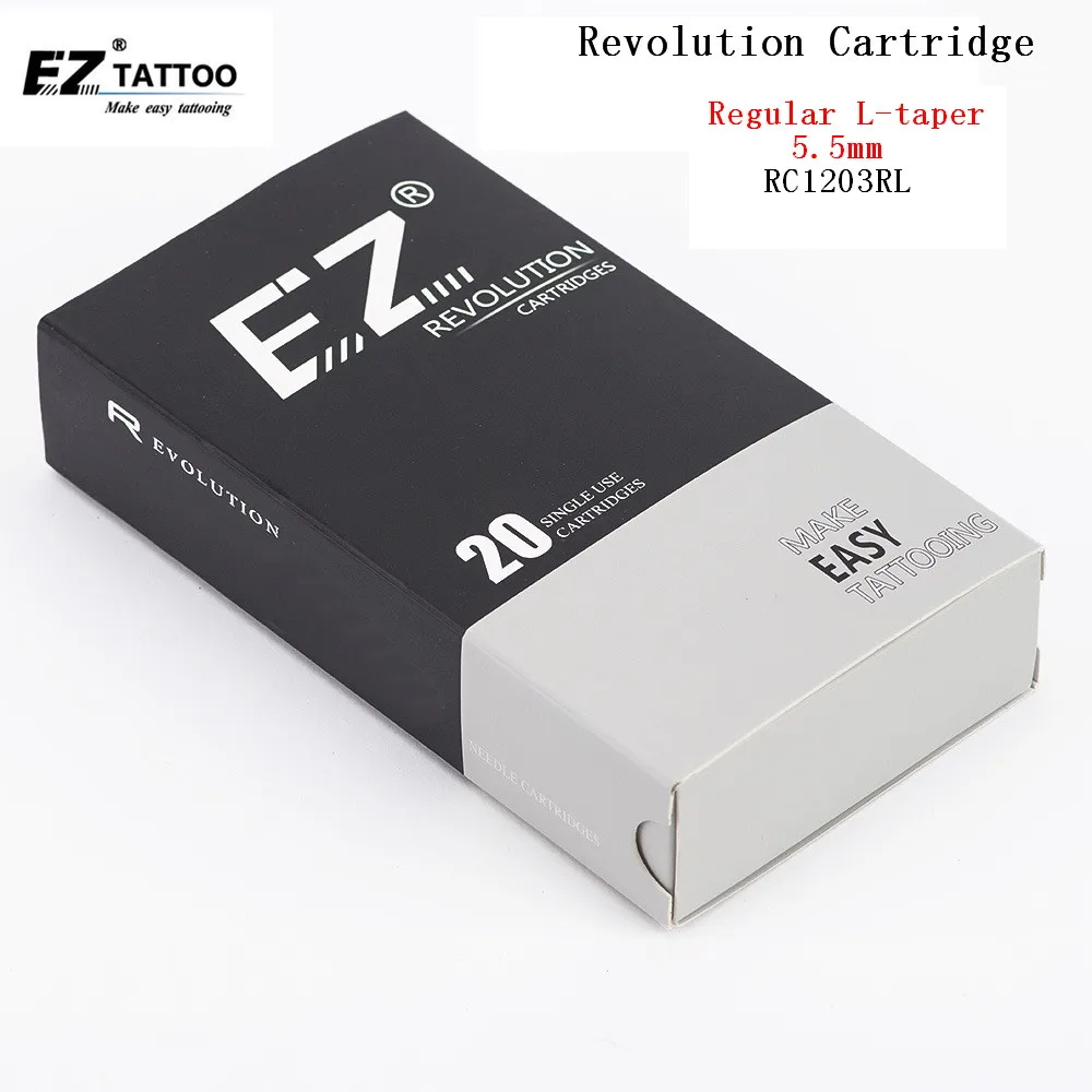 Картридж для тату игл EZ Revolution #12 0 35 мм Круглый лайнер RC1201RL RC1203RL RC1205RL RC1207RL RC1209RL