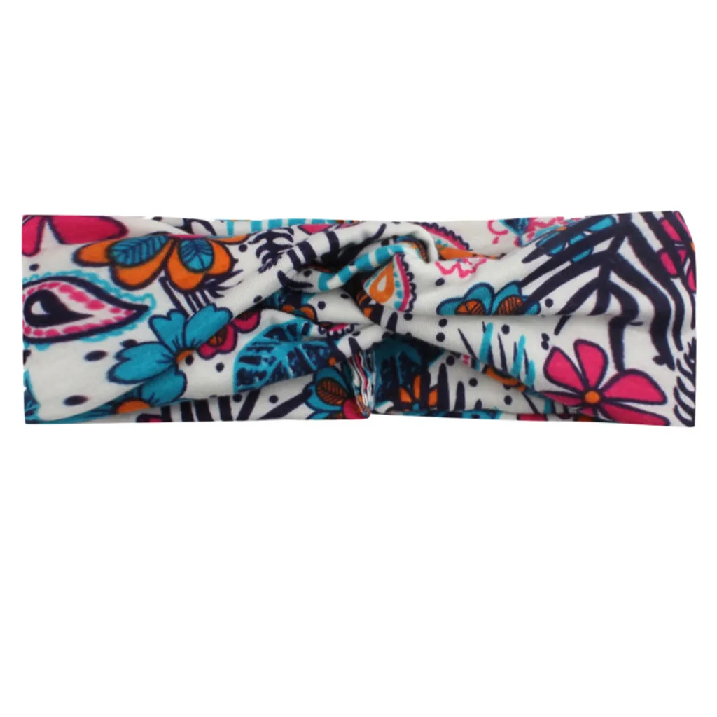 Женская повязка на голову с узлом эластичный обруч для головы тюрбан волос