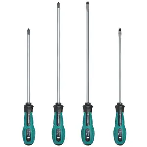 Универсальная отвертка, Электрическая отвертка с изоляцией, полипропиленовая ручка, инструмент восстановление, открытие, крестоваяПрямая отвертка