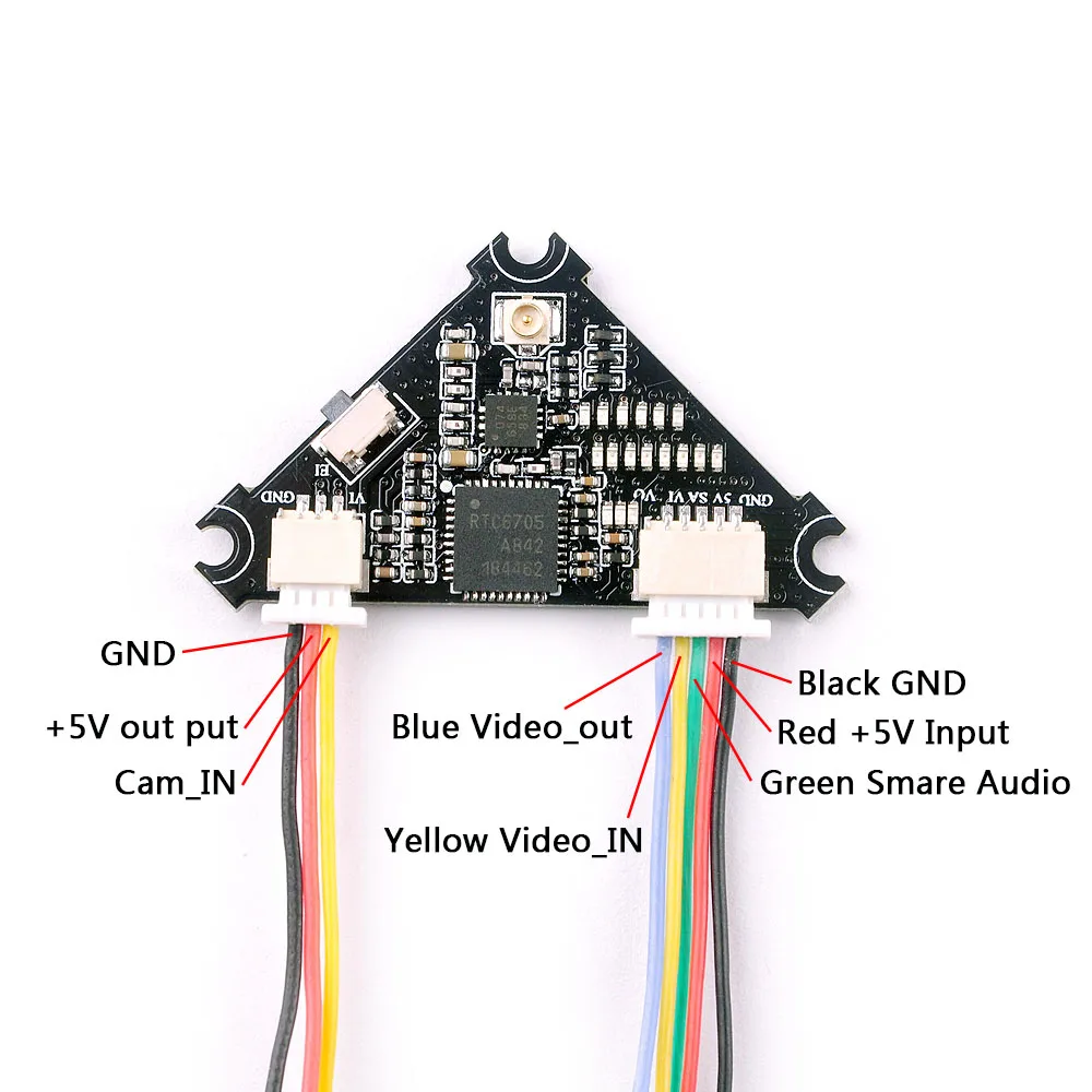 Mobula7 bwhoopкvtx 5 8g 40ch 25mw ~ 200mw переключаемый VTX для матового/щеточного дрона Bwhoopc Mobula 7 FPV