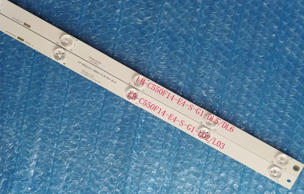 12 шт./компл. новые светодиодные ленты Совместимость LB-C550F14-E4-S-G1-L02/L03 LB-C550F14-E4-S-G1-DL5/DL6 LD1 LD2 DL9 DL10 55D3000 D2000
