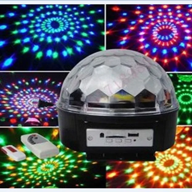 

Новый магический хрустальный шар диско освещение вечеринки лазерный проектор звуковой сценический свет с usb блюдом и пультом дистанционно...