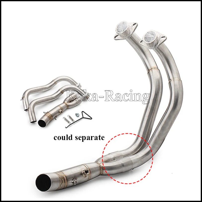 MT-07 Motorcycle Full Exhaust system slip-on pipe Muffler Escape MOTO Tail For Yamaha MT07 FZ07 Tracer 2014-2018 XSR700 | Автомобили и