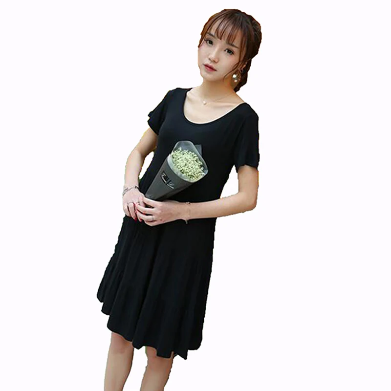 Летнее платье без рукавов для женщин новинка 2017 высокая талия большой код