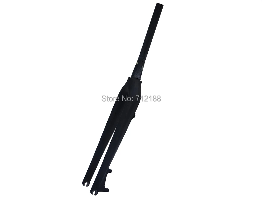 FK 010: углеродная матовая коническая вилка для горного велосипеда 1 1/8 ~ 1/2 дюйма