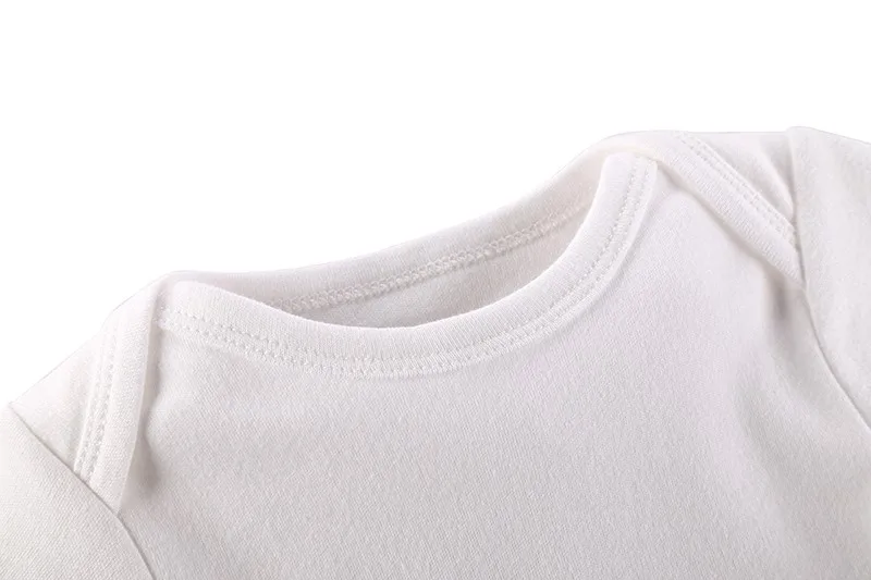 3 PCS tender Babies Boy Girl Brand Clothing Set 100% Cotton White Plain Underwear Long Sleeves Newborn baby bodysuit | Детская одежда и
