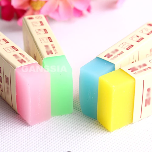 

1PC Candy Color Soft Eraser Office Classic Rubber Erasers School Stationery Kids Practice Supplies (SS-2001)