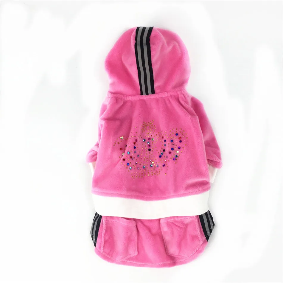 Одежда для питомцев одежда собак пальто щенков теплая осенне весенняя Розовый