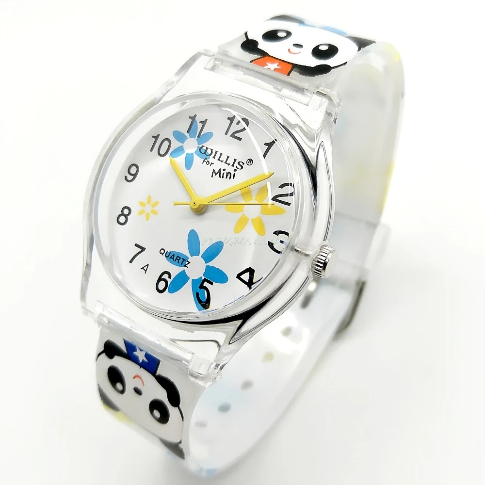 Детские наручные часы wдоме брендовые панды мультфильм ремешок подарки для