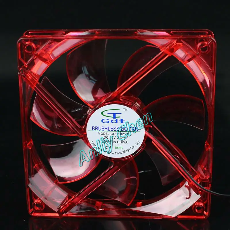 1 шт. ПК GDT компьютерный корпус 4Pin DC 12V радиатор Бесщеточный вентилятор охлаждения