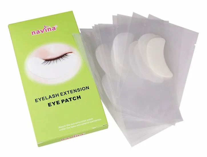 Патчи для наращивания глаз NAVINA 10 пар в коробке|eyelash box|pad gloveeyelash offers |