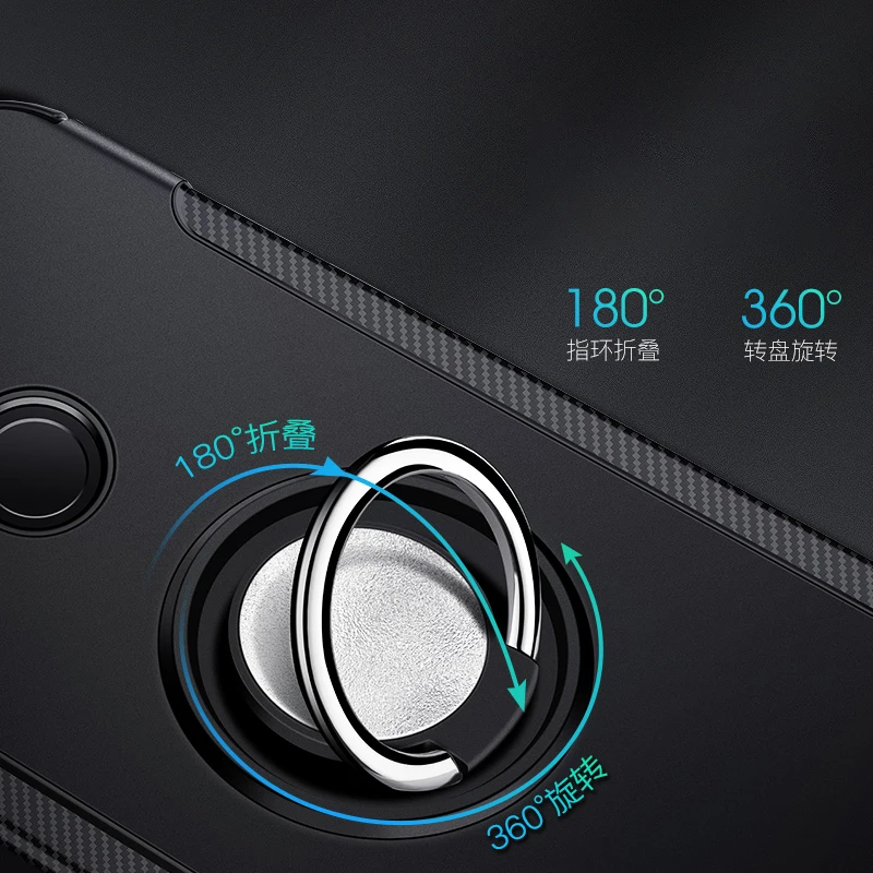 Чехол с держателем на 360 кольцах Для Huawei P30 Pro P20 P10 Mate 20 Honor 8 9 10 Lite 8X 7X P Smart 2019 Nova 3 3i 4