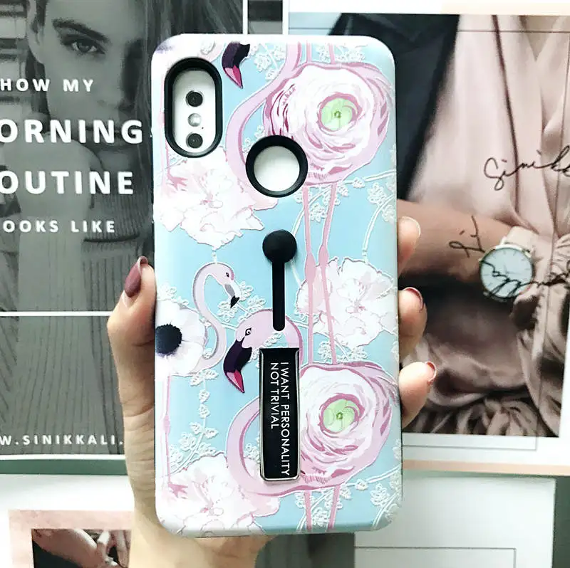 Уникальный стильный чехол для телефона Xiaomi Redmi Note 5 Pro силиконовый подставка