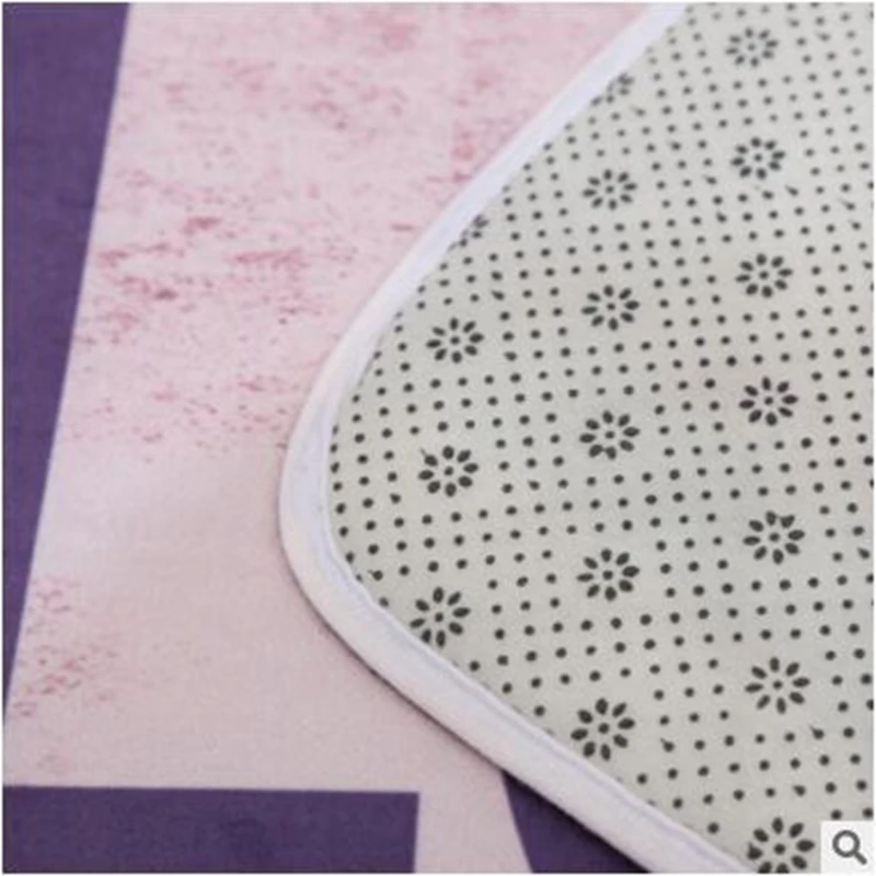 Ковер из пены с эффектом памяти коралловый бархат модный однотонный коврик для