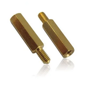 

100pcs/lot M2*L+3 Male Brass hex spacer / standoffs / hex pillar