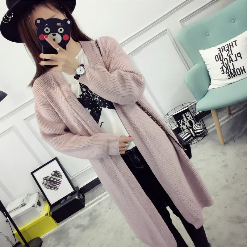 2019 Cardigans Of The Big Sizes Autumn Winter Warm Women Long Sleeve Casual Sweater Knitted Tops |