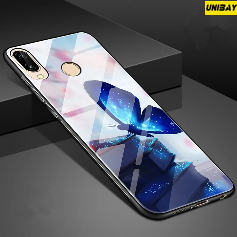 Huawei nova 3e чехол противоударный huawei P20 Lite случае 9 H закаленное Стекло задняя крышка