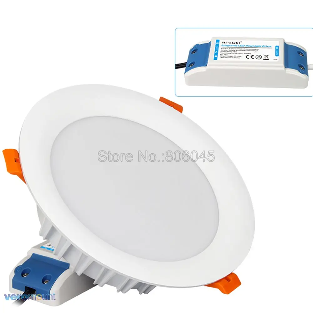 Светодиодный светильник Mi Light 18 вт RGB + CCT встраисветильник модель FUT065 AC85-265V wi-fi