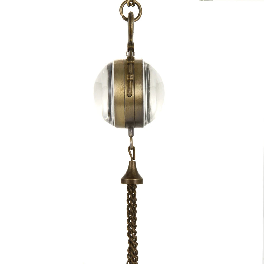 

Fisheye Style White Steel Retro Quartz Necklace Pocket Watch Chain Belt LL@17