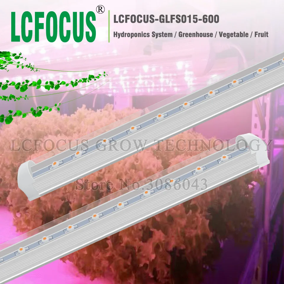 

Светодиодный светильник для выращивания растений LCFOCUS, высокая мощность, 45 Вт, полный спектр, 3 Вт, AC85-265V-нм, для гидропоники, парника, питомни...