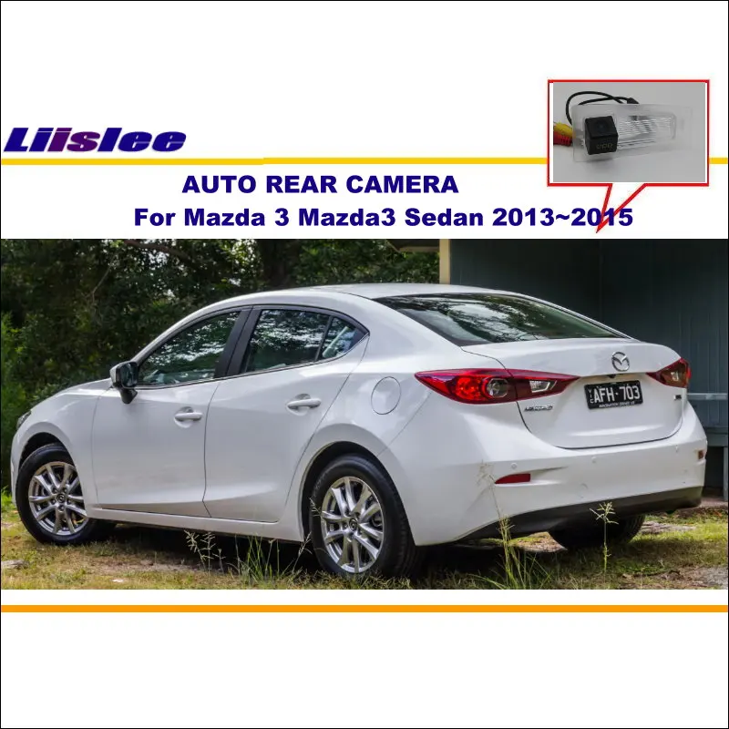 Автомобильная камера заднего вида для Mazda 3 Mazda3 седан 2013 2015 HD CCD RCA NTST PAL CAM OEM|Камеры