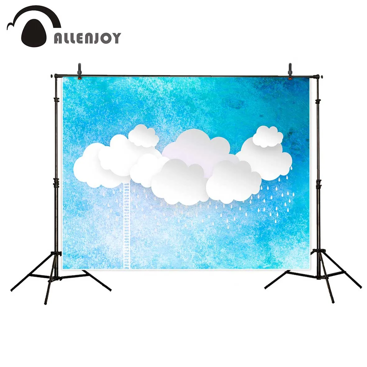 Фон для фотосъемки Allenjoy голубое небо белые облака лестница Фотофон студийной