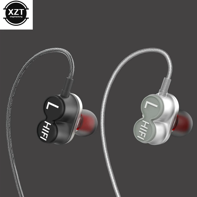 Проводные наушники вкладыши 3 5 мм Hi Fi стерео спортивные с микрофоном