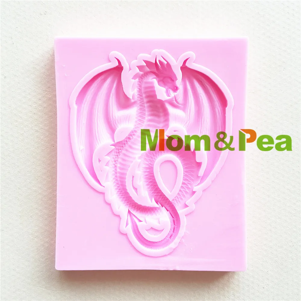 Mom&ampPea 1448 Free Shipping Dragon Mold Cake Decoration Fondant 3D Soap Food Grade | Дом и сад