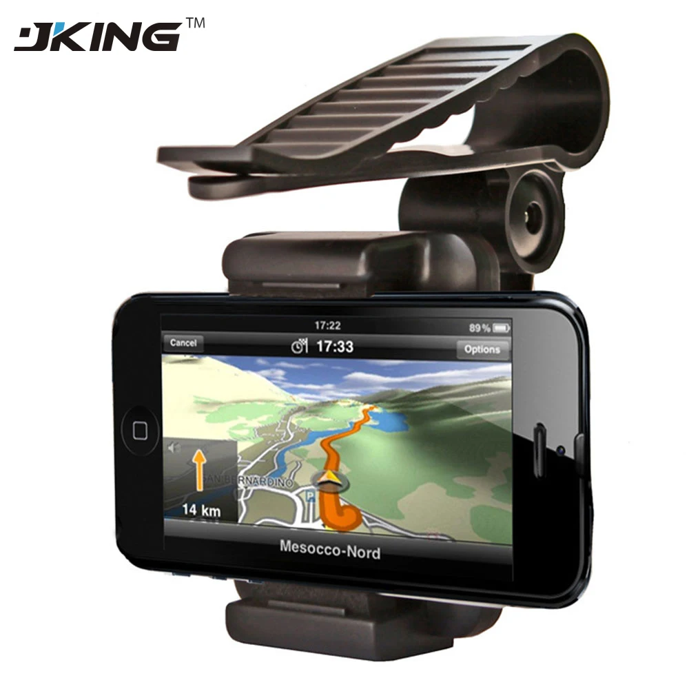 Car Phone Holder Mobile Stand Bracket For GPS PDA MP4 Camera Digital DVR Sun Visor Mount Clip iPhone Samsung | Мобильные телефоны и