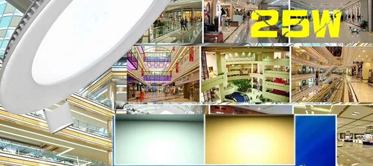 

HOT!25W Led Panel Light AC85-265V Round Led ceiling Light 2pcs/Lot