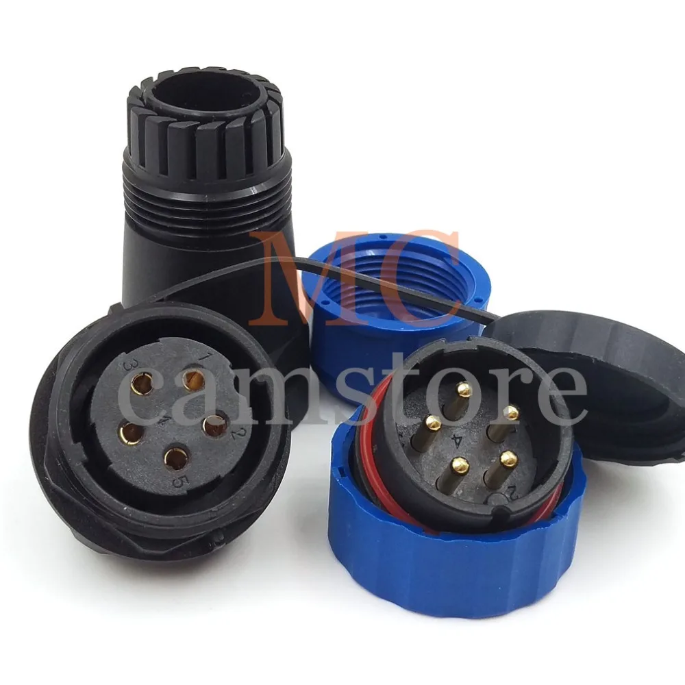 5PIN WATERPROOF CONNECTOR SD28 5WIRE SOLDER PLUG AND SOCKET IP68 AVIATION MALE FEMALE POWER CONNECTORS | Обустройство дома