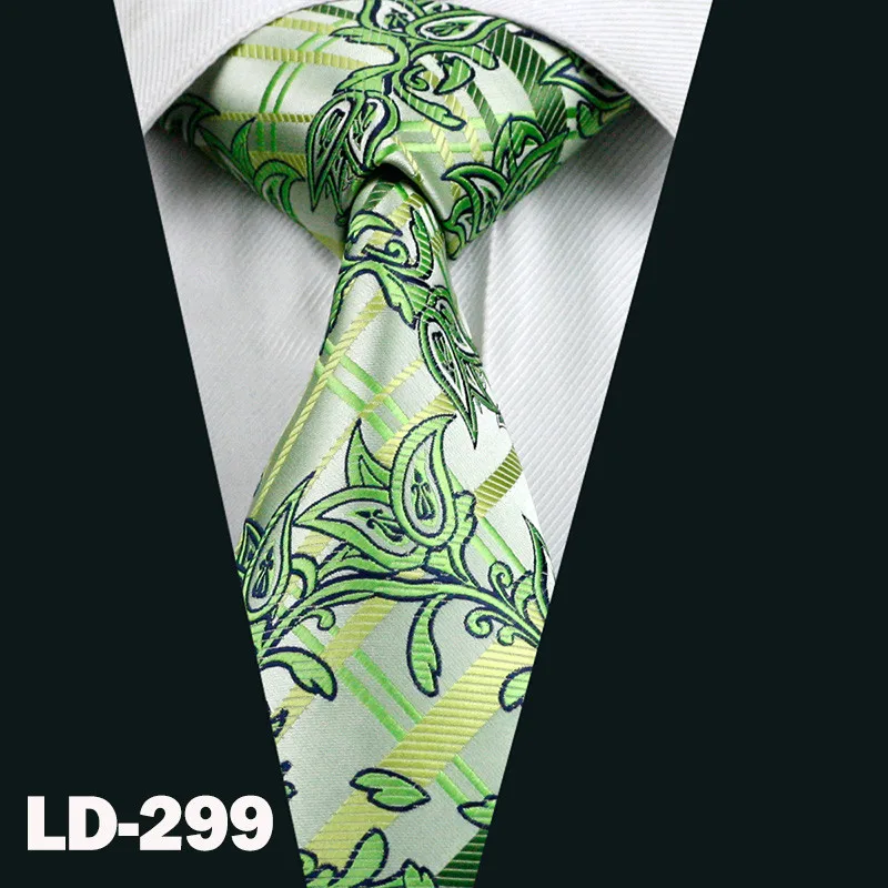 LD-299 29 Colors Classic Red Wedding Ties For Men Gifts Party Fashion Designer Gold Teal Solid Silk Men Neckties 8.5cm Dropshipping Tie - Цвет: LD-299