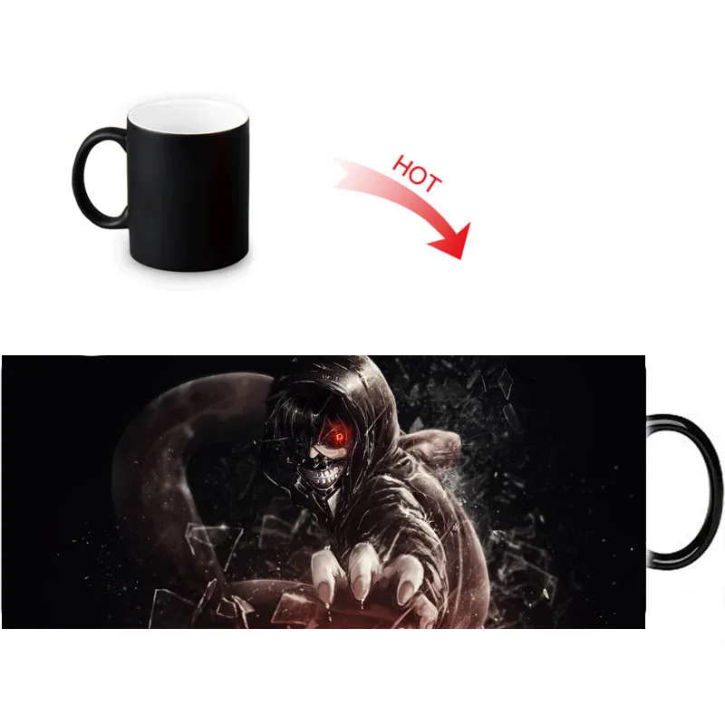 Волшебная кружка Tokyo Ghoul меняющая цвет чайная чашка для молока воды керамическая