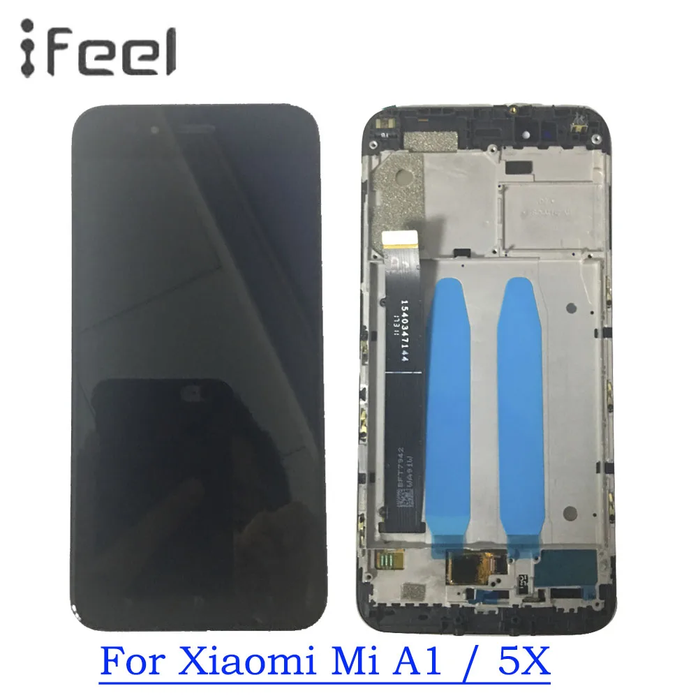 ЖК дисплей с рамкой для Xiaomi MiA1 Mi A1 Mi5X 5X сенсорный экран дигитайзер Запасные