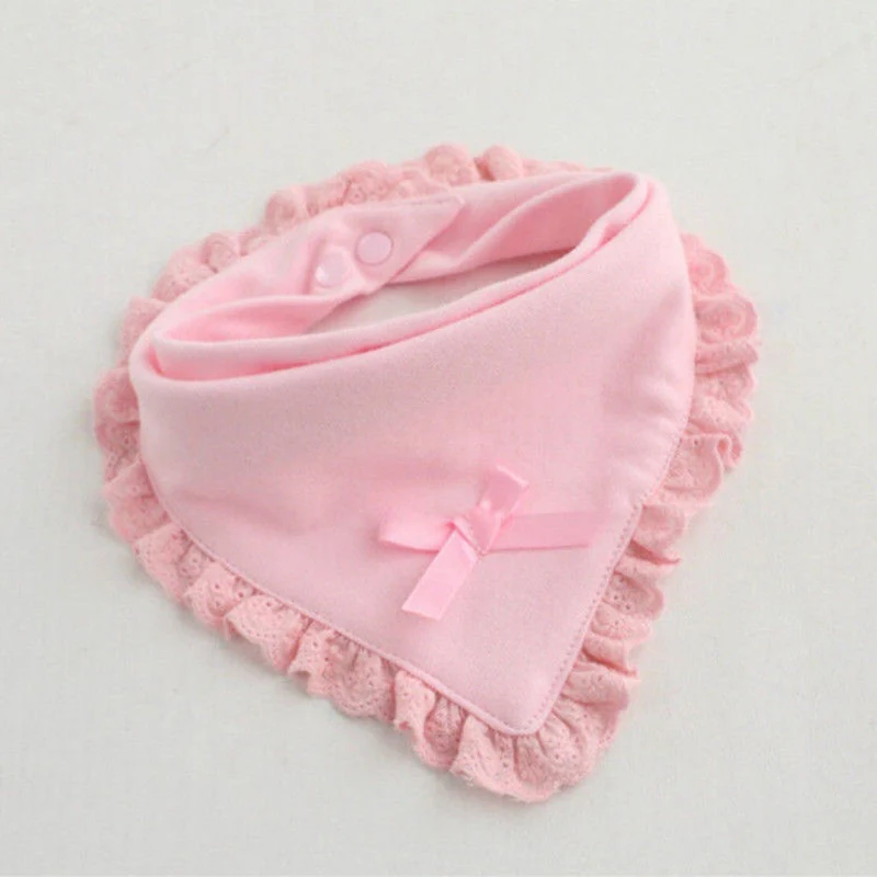 Fashion Cotton Newborn Lace Bow Baby Bibs Slabbetjes Cute Girls&Boys Burp Cloth Infant Bibs Baberos Infant Saliva Towels